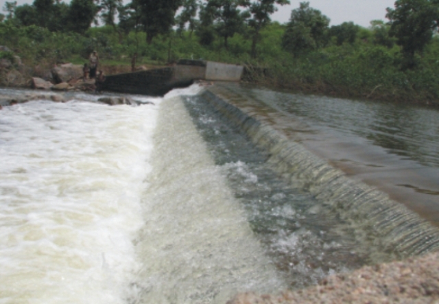 Check dam in Bundelkhand - water security
